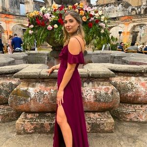 Dear Cleo Bridesmaids Dress- Layla- Sangria- Size 6